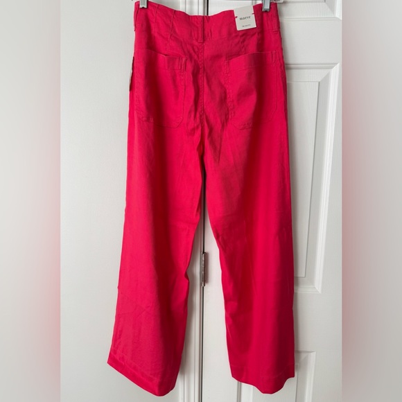 Anthropologie Maeve The Colette Wide-Leg Cropped Linen Pants - Picture 9 of 14
